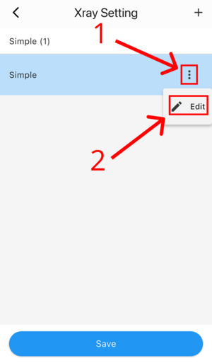 onexray-edit-xray-parameters
