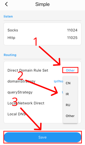 onexray-set-routing-for-country