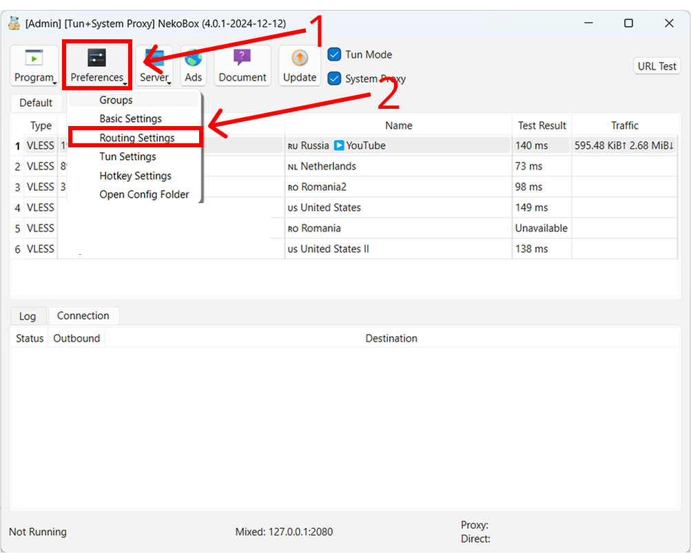 nekoray-route-settings